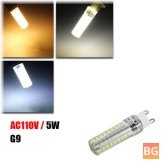 LED Cover for G9 5W 72 SMD 2835 370Lm LED TV