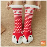 Christmas Pattern Warm Winter Outdoor Socks for Women