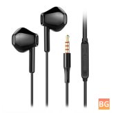 Lenovo XF06 3.5mm Earphone with 14mm Dynamic Driver Stereo Touch Control and Noise Cancelling HD Calls