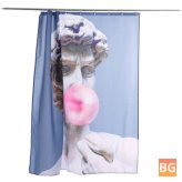 Shower Curtain - Polyester Set - David Sculpture - Bathroom