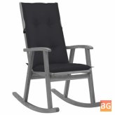 Gray Cushion for a Rocking Chair
