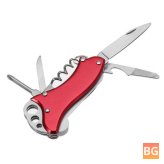 K-MASTER 8 in 1 Mini Folding Knife - Fishing Line Cutter Saw Screwdriver Key Chain