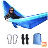 Hammock Bed and Chair with Lightweight Fabric Cover