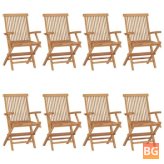 8-Piece Set of Garden Chairs