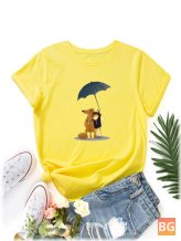 Dog Cartoon T-Shirts for Women