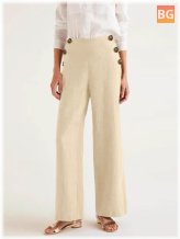 Zipper Up Legs Pants with Pocket