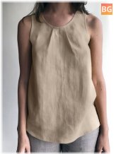 Ruched Cotton Tank