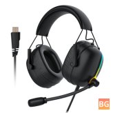 AirAux Gaming Headset with 7.1 Surround Sound, RGB LED, Dual Microphones