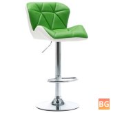 Green Faux Leather Bar Stool