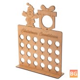 Christmas Advent Calendar - Wooden Stand for 25 Chocolates