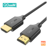 QGeeM 4K HDMI to HDMI 2.0 Adapter Cable - HDMI Splitter Digital Wire Cord for Xiaomi Xbox Serries TV Box Laptops
