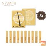 NC-01 Eb Clarinet Reeds - Traditional, 10pcs/pack, Strength 2.0