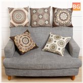 Cotton Throw Pillow with a Cover for Sofa and Car