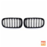 Black Double Line Sport Grill for BMW X5/X6 2014-2017