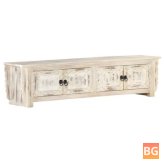 TV Cabinet with Doors - White