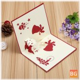 3D Pop-Up Card Table - Merry Christmas Post Card Craft