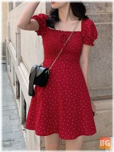 Dress for Women - Puff Sleeve Floral