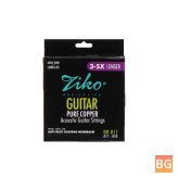 ZIKO DR-Series Acoustic Guitar Strings - Pure Copper Wound Strings