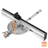 WNEW Brass Handle 450mm Miter Gauge With Box Jiont Jig Track Stop Table Saw Router Miter Gauge Saw Assembly Ruler