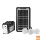 LED Light Solar Panel Generator - Home & Outdoor Lighting System