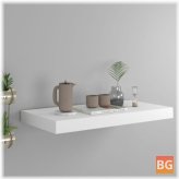 Shelf with a Floating Base - White