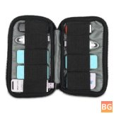 BUBM 9SBR Portable Digital Accessories Organizer - 9 Pcs U Disk Case Storage Bag