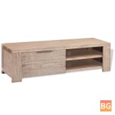 TV Cabinet - Solid Brushed Acacia Wood 55