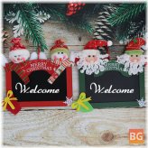 Hanging Tags for Christmas Tree - Wooden Square
