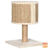Cat Furniture - House and scratching post with seagrass