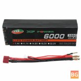 6000mAh 2S LiPo Battery for RC Drones with T Deans Plug