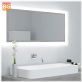 LED Bathroom Mirror - Gray 39.4