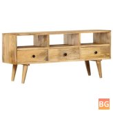 TV Cabinet for 43.3"x14.2"x19.7" Solid Mango Wood