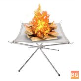 Portable Camping Fire Pit - 42x42x32cm