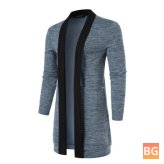 Long Sleeve Patchwork Men's Sweater - High Quality Casual - Men's Clothing Coat