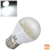 E27 5W White Globe Lamp - 110-240V
