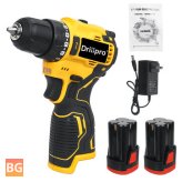 Drillpro 18V Brushless Electric Drill Driver - Cordless Rechargeable Screwdriver