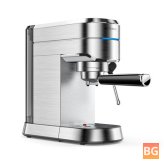 Espresso Maker with 15 Bar 1250~1450W and NTC Precise Temperature Control - Safe Protection All-metal fuselage