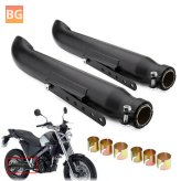 Motorcycle Exhaust Muffler - Pipe Tip - Black