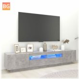 TV Cabinet with LED Lights - Gray 78.7