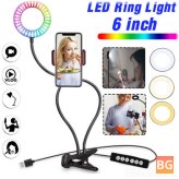6" RGB Ring Light with Clamp for Live Streaming