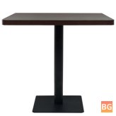 Bistro Table, MDF and Steel Square, 31.5