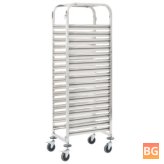 Kitchen Trolley with 16 trays, 15