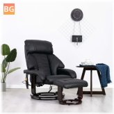 Leatherette Massage Chair with Black Mattress