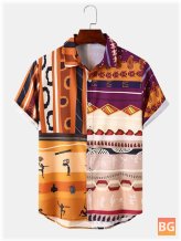 Short Sleeve Men's Tribal Shirt