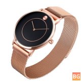 SKMEI 9197 Fashionable Ultra Thin Men's Wristwatch - Business Style