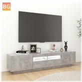 TV Cabinet with LED Lights - Gray 70.8