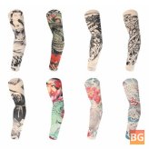 Sunscreen Sleeves - Printing Outdoor Riding Flower Arm Tattoo Arm Fishing Sleeve