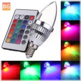 RGB Candle Bulb with Remote Control