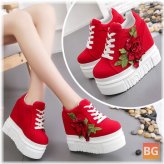 Women's Shoes - Height: 12CM - Heels: Thick Bottom - Shoes for Women
