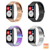 Stainless Steel Smart Watch Band with Multi-Color Design